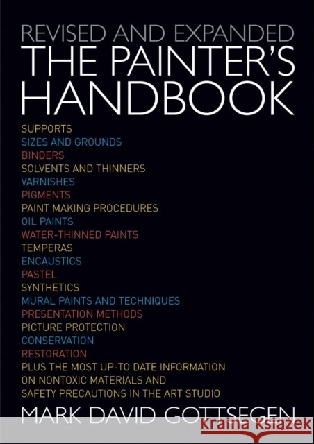 Painter's Handbook, The M Gottsegen 9780823034963 Watson-Guptill Publications