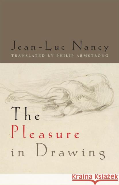 The Pleasure in Drawing Jean-Luc Nancy Philip Armstrong 9780823250936
