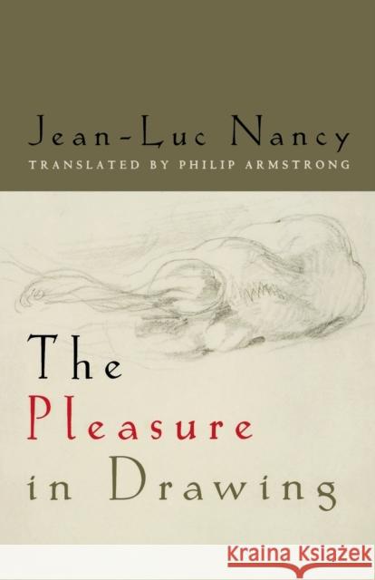 The Pleasure in Drawing Jean-Luc Nancy Philip Armstrong 9780823250943