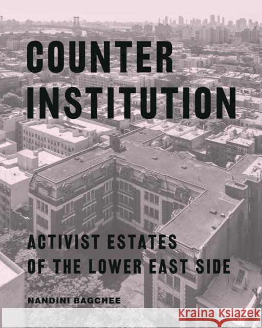 Counter Institution: Activist Estates of the Lower East Side Nandini Bagchee 9780823279265 Fordham University Press