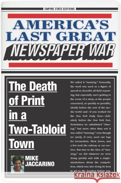 America's Last Great Newspaper War: The Death of Print in a Two-Tabloid Town  9780823287383 Fordham University Press