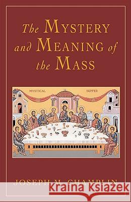 The Mystery and Meaning of the Mass Joseph Champlin 9780824522964