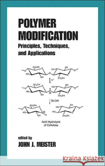 Polymer Modification: Principles, Techniques, and Applications J. J. Meister Meister Meister John Meister 9780824700782 CRC