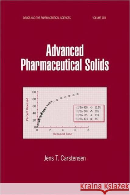 Advanced Pharmaceutical Solids Jens Thur Carstensen 9780824704315