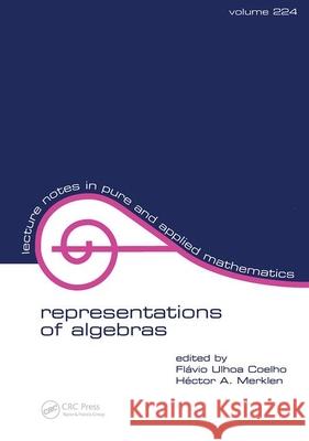 Representations of Algebras Flavio Ulhoa Coelho Hector A. Merklen 9780824707330 Marcel Dekker
