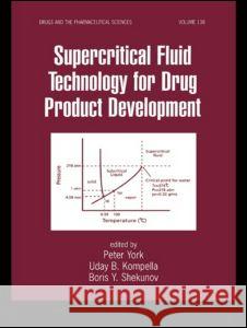 Supercritical Fluid Technology for Drug Product Development York York Peter York Uday B. Kompella 9780824748050