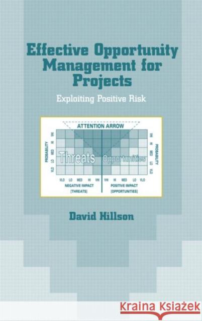 Effective Opportunity Management for Projects: Exploiting Positive Risk Hillson, David 9780824748081 Marcel Dekker