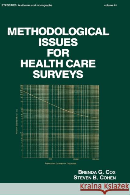 Methodological Issues for Health Care Surveys B. M. Cox Brenda G. Cox S. Cohen 9780824773236 CRC