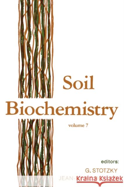 Soil Biochemistry Bollag, Jean-Marc 9780824785758 Marcel Dekker