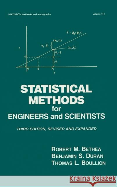 Statistical Methods for Engineers and Scientists Robert M. Bethea Bethea 9780824793357 CRC