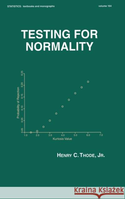 Testing for Normality Thode, Henry C. 9780824796136