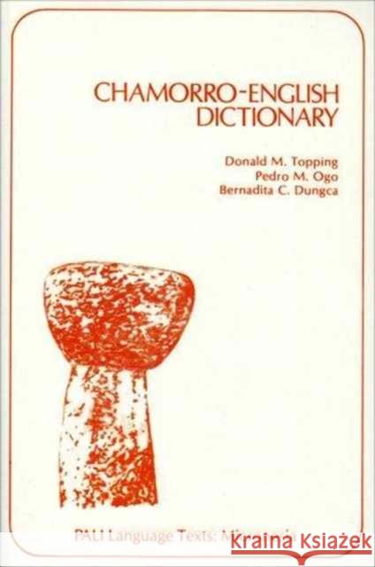 Chamorro-English Dictionary  9780824803537 UNIVERSITY OF HAWAI'I PRESS