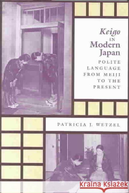 Keigo in Modern Japan: Polite Language from Meiji to the Present Wetzel, Patricia J. 9780824826024 University of Hawaii Press