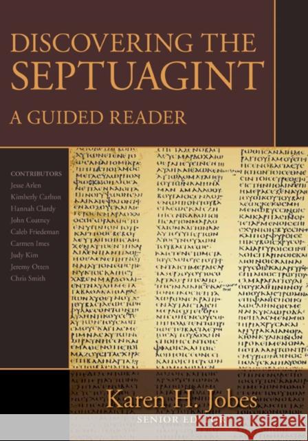 Discovering the Septuagint: A Guided Reader Karen Jobes 9780825443428 Kregel Academic & Professional