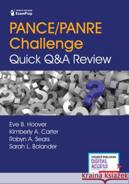 Pance/Panre Challenge: Quick Q&A Review Eve Hoover Kimberly Carter Robyn Sears 9780826158628 Springer Publishing Company