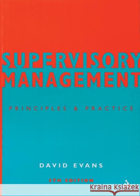 Supervisory Management Evans, David 9780826457332