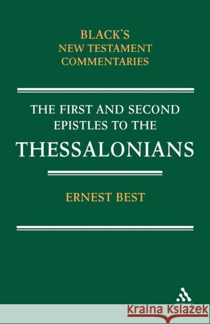 1 & 2 Thessalonians Ernest Best 9780826472502