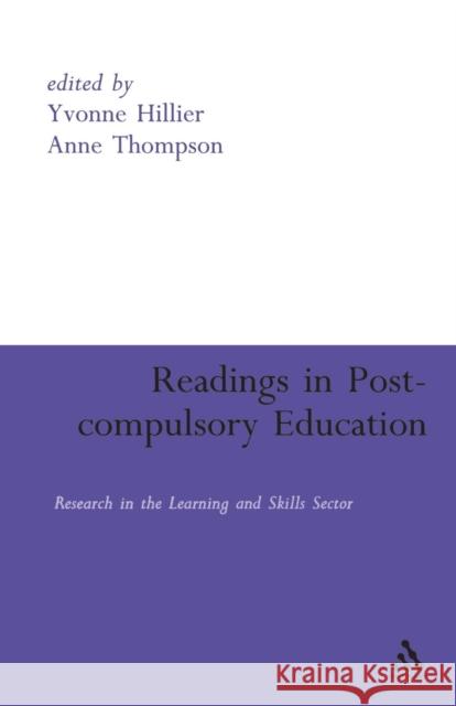 Readings in Post-Compulsory Education Thompson, Anne 9780826493545
