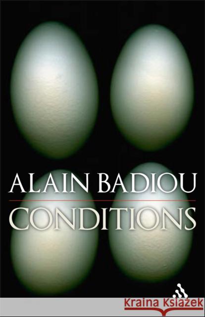 Conditions Alain Badiou 9780826498274 0