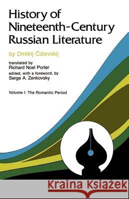 The Romantic Period Dmitrij Cizevskij Serge A. Zenkovsky Richard N. Porter 9780826511881 Vanderbilt University Press