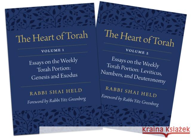 The Heart of Torah, Gift Set: Essays on the Weekly Torah Portion Held, Shai 9780827613058