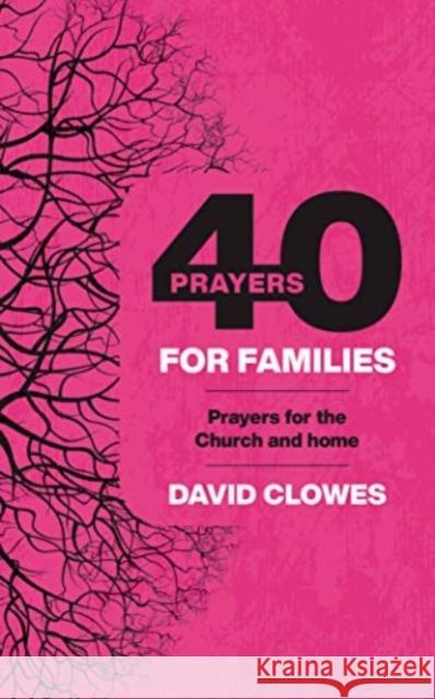 40 PRAYERS FOR FAMILIES CLOWES DAVID 9780830782369 