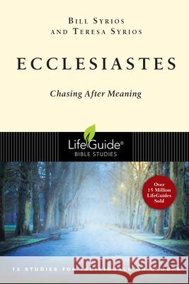 Ecclesiastes: Chasing After Meaning Bill Syrios Teresa Syrios 9780830830275 InterVarsity Press