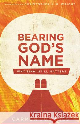 Bearing God`s Name – Why Sinai Still Matters Christopher J. Wright 9780830852697