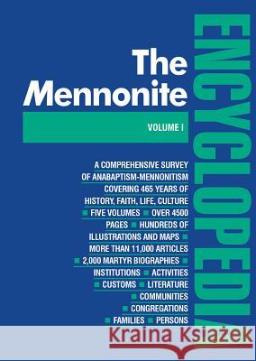 Mennonite Encyclopedia/ Vol 1: Volume 1 Krahn, Cornelius 9780836111187 Herald Press