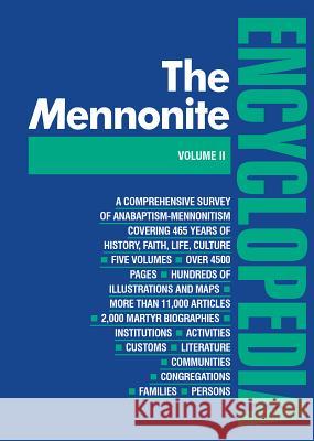 Mennonite Encyclopedia/ Vol 2: Volume 2 Krahn, Cornelius 9780836111194 Herald Press