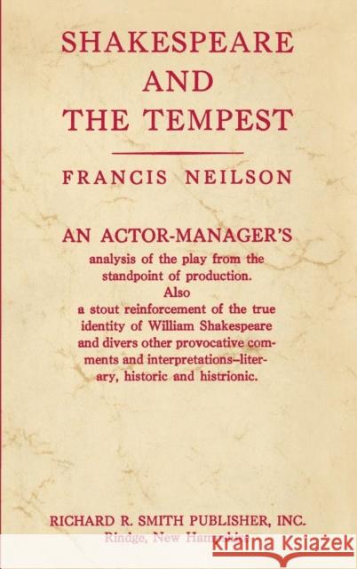 Shakespeare and the Tempest Francis Neilson 9780837173856 Greenwood Press