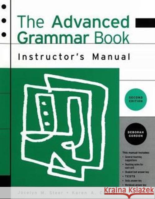 The Advanced Grammar Book 2e Instructor Steer 9780838480991