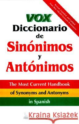 Vox Diccionario de Sinonimos Y Vox 9780844204697 McGraw-Hill Companies