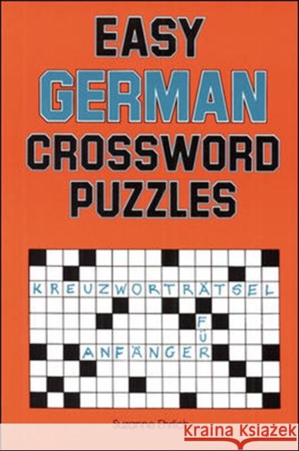 Easy German Crossword Puzzles Suzanne Ehrlich 9780844225081 0