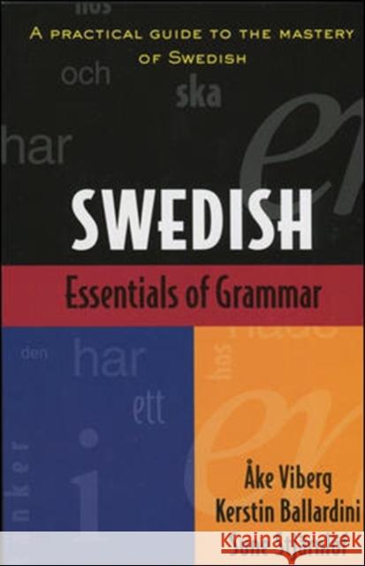 Essentials of Swedish Grammar Ake Viberg 9780844285399 NTC Publishing Group,U.S.