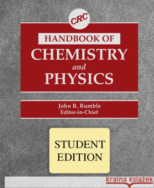 CRC Handbook of Chemistry and Physics, Student Edition David R. Lide   9780849305979