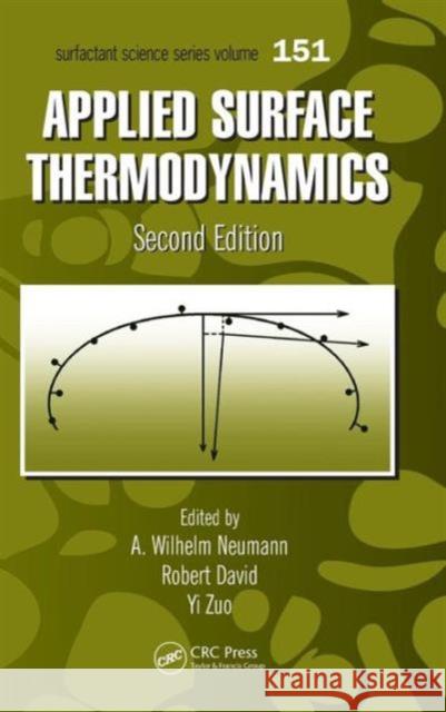 Applied Surface Thermodynamics A.W. Neumann Robert David Yi Zuo 9780849396878 Taylor & Francis