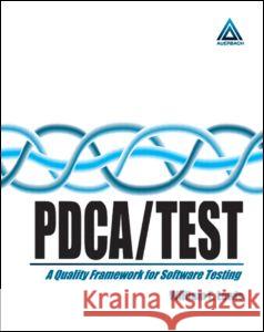 Pdca/Test William E. Lewis Lewis Lewis W. Lewis 9780849399800 Auerbach Publications