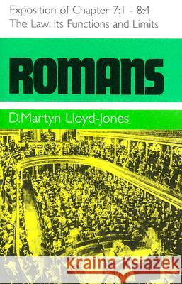 Romans 7:1-8:4: The Law, It's Lloyd-Jones, Martyn 9780851511801 Banner of Truth