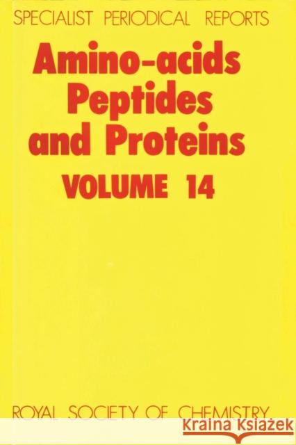 Amino Acids, Peptides and Proteins: Volume 14 Jones, J. H. 9780851861241 Royal Society of Chemistry