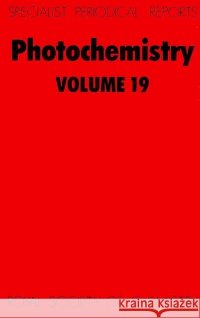 Photochemistry: Volume 19  9780851861753 Royal Society of Chemistry