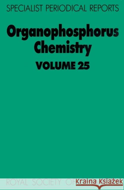 Organophosphorus Chemistry: Volume 25  9780851863900 Science and Behavior Books