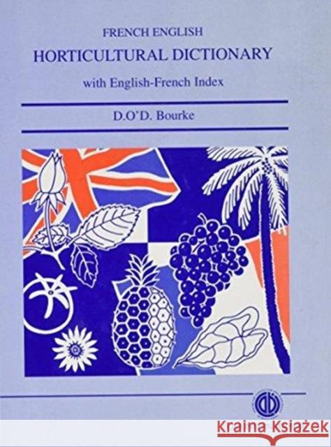 French-English Horticultural Dictionary  9780851986265 CABI Publishing