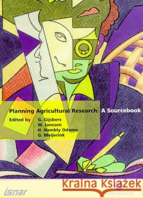 Planning Agricultural Research a Sourcebook  9780851994017 CABI Publishing