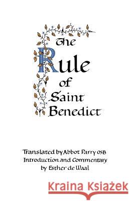 The Rule of Saint Benedict Of Nursia, Saint Benedict 9780852441688