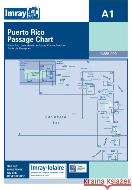 Imray Iolaire Chart A1: Puerto Rico Passage Chart Imray 9780852888384