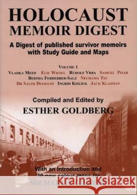 Holocaust Memoir Digest Esther Goldberg 9780853035282 Mitchell Vallentine & Company