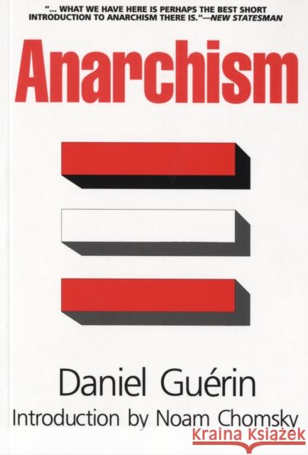 Anarchism Daniel Guerin 9780853451754 Monthly Review Press