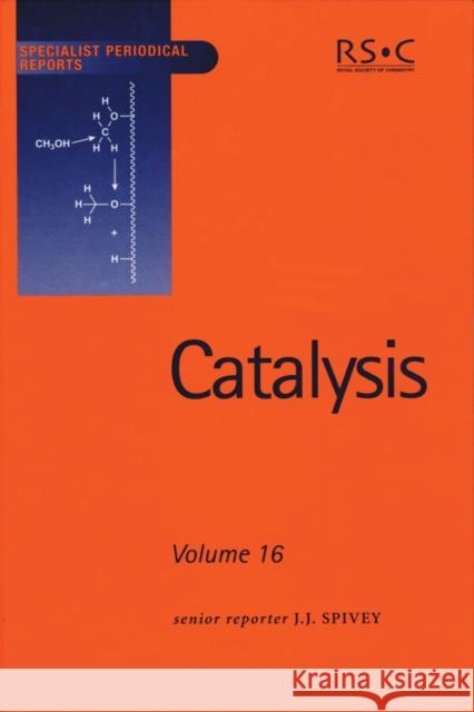 Catalysis: Volume 16  9780854042241 ROYAL SOCIETY OF CHEMISTRY