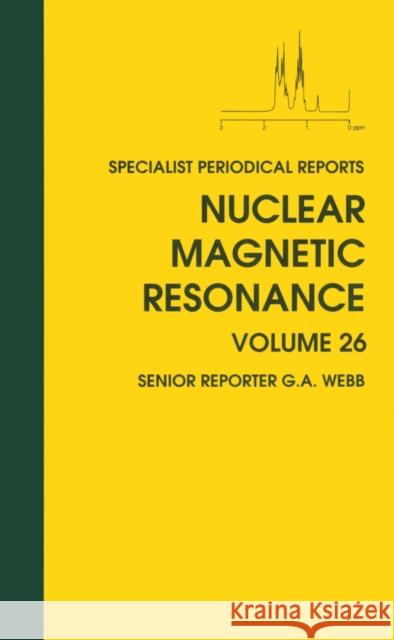 Nuclear Magnetic Resonance: Volume 26  9780854043125 Royal Society of Chemistry